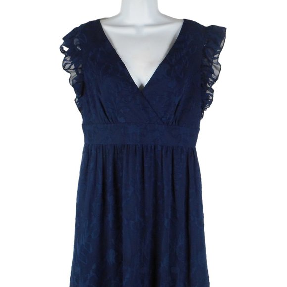 Lilly Pulitzer Dress Blue 6 Blue Polyester Embroidered Beaded Lined Fairycore - Picture 7 of 14